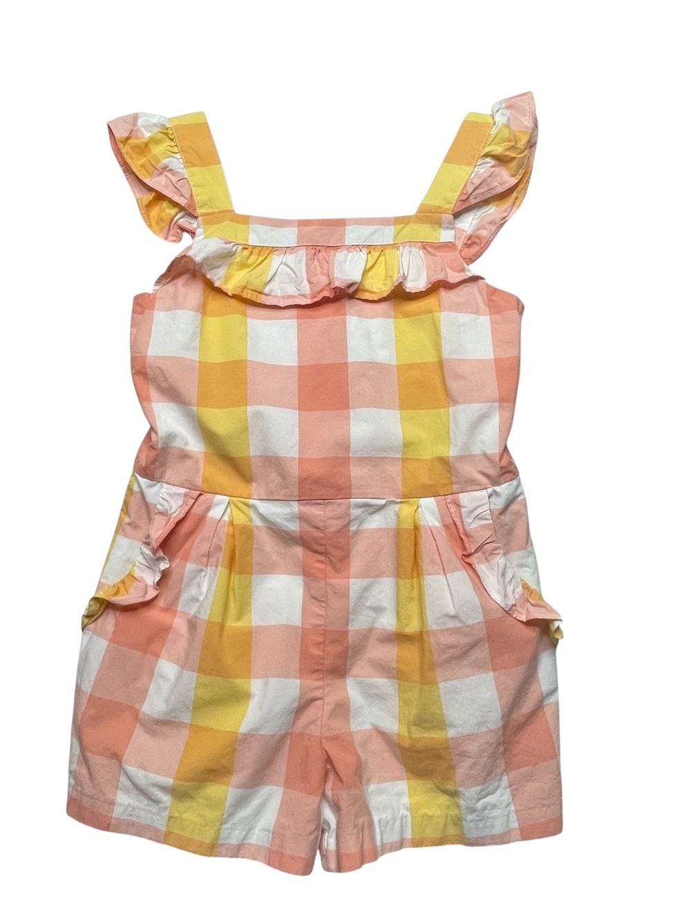 Janie and Jack Girls Romper Plaid
